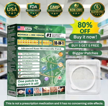 𝐎𝐟𝐟𝐢𝐜𝐢𝐚𝐥 𝐔𝐒 𝐒𝐭𝐨𝐫𝐞 🇺🇸  | 🧑‍⚕️🩺 𝐆𝐞𝐞𝐋𝐞𝐦𝐨𝐧® Moringa · Berberine × NAD+ 𝟏𝟎-𝐢𝐧-𝟏 𝐀𝐝𝐯𝐚𝐧𝐜𝐞𝐝 𝐍𝐚𝐧𝐨 𝐌𝐢𝐜𝐫𝐨𝐧𝐞𝐞𝐝𝐥𝐞 𝐏𝐚𝐭𝐜𝐡 — 𝐎𝐧𝐜𝐞 𝐃𝐚𝐢𝐥𝐲, 𝐕𝐢𝐬𝐢𝐛𝐥𝐞 𝐑𝐞𝐬𝐮𝐥𝐭𝐬 𝐢𝐧 𝟕 𝐃𝐚𝐲𝐬
