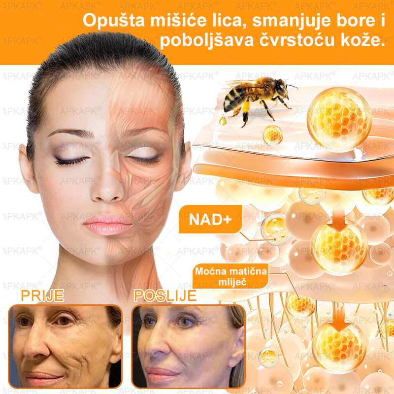 🎁 Preostalo je još samo 5 komada! Iskoristite dodatnih 50% popusta i pružite svojoj koži svakodnevnu njegu i ugodu uz APKAPK® kremu s pčelinjim otrovom! ✨