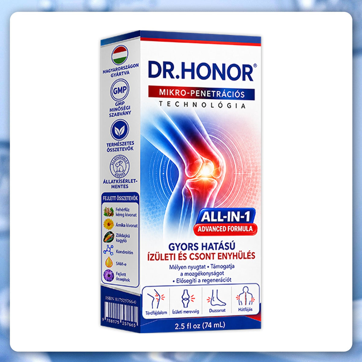 🎁 Már csak 5 darab maradt! Szerezzen most extra 50% kedvezményt, és támogassa ízületei mindennapi komfortját a DR.HONOR® mikrotűs Roll-Onnal! 🦴✨