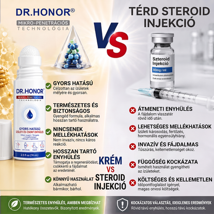 🎁 Már csak 5 darab maradt! Szerezzen most extra 50% kedvezményt, és támogassa ízületei mindennapi komfortját a DR.HONOR® mikrotűs Roll-Onnal! 🦴✨