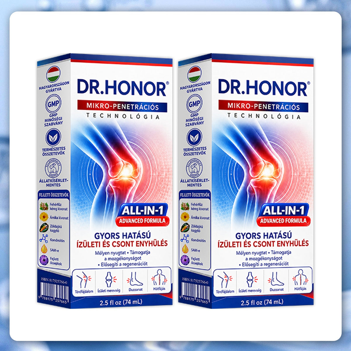 🎁 Már csak 5 darab maradt! Szerezzen most extra 50% kedvezményt, és támogassa ízületei mindennapi komfortját a DR.HONOR® mikrotűs Roll-Onnal! 🦴✨