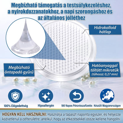 HIVATALOS WEBÁRUHÁZ | FFBSI® 0,27 mm-es Nano Mikrotűs METABOLIKUS Testsúlykezelő és Nyiroktámogató Tapasz
