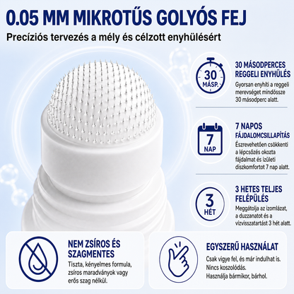 🎁 Már csak 5 darab maradt! Szerezzen most extra 50% kedvezményt, és támogassa ízületei mindennapi komfortját a DR.HONOR® mikrotűs Roll-Onnal! 🦴✨
