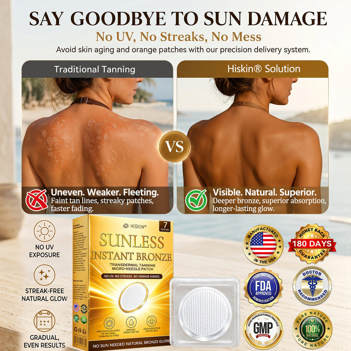 Congratulations! 🎉 Exclusive Official Store Offer!  Get 30% OFF today on HiSkin Sunless Bronze Tanning Patch  Visible bronze glow in 7 days. No UV. No orange. No mess.  CLAIM 30% OFF